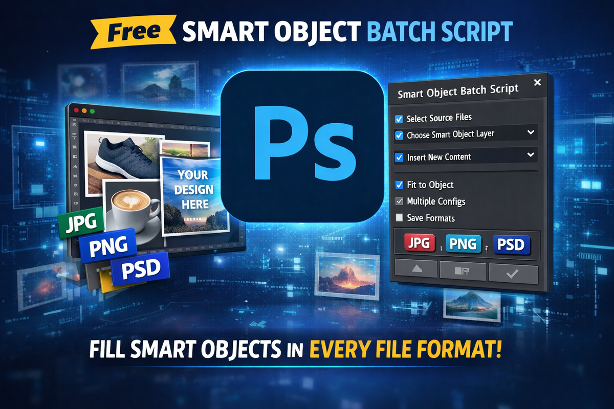 Stop Hand-Cramping Your Way Through Mockups: Free Photoshop Batch Script
