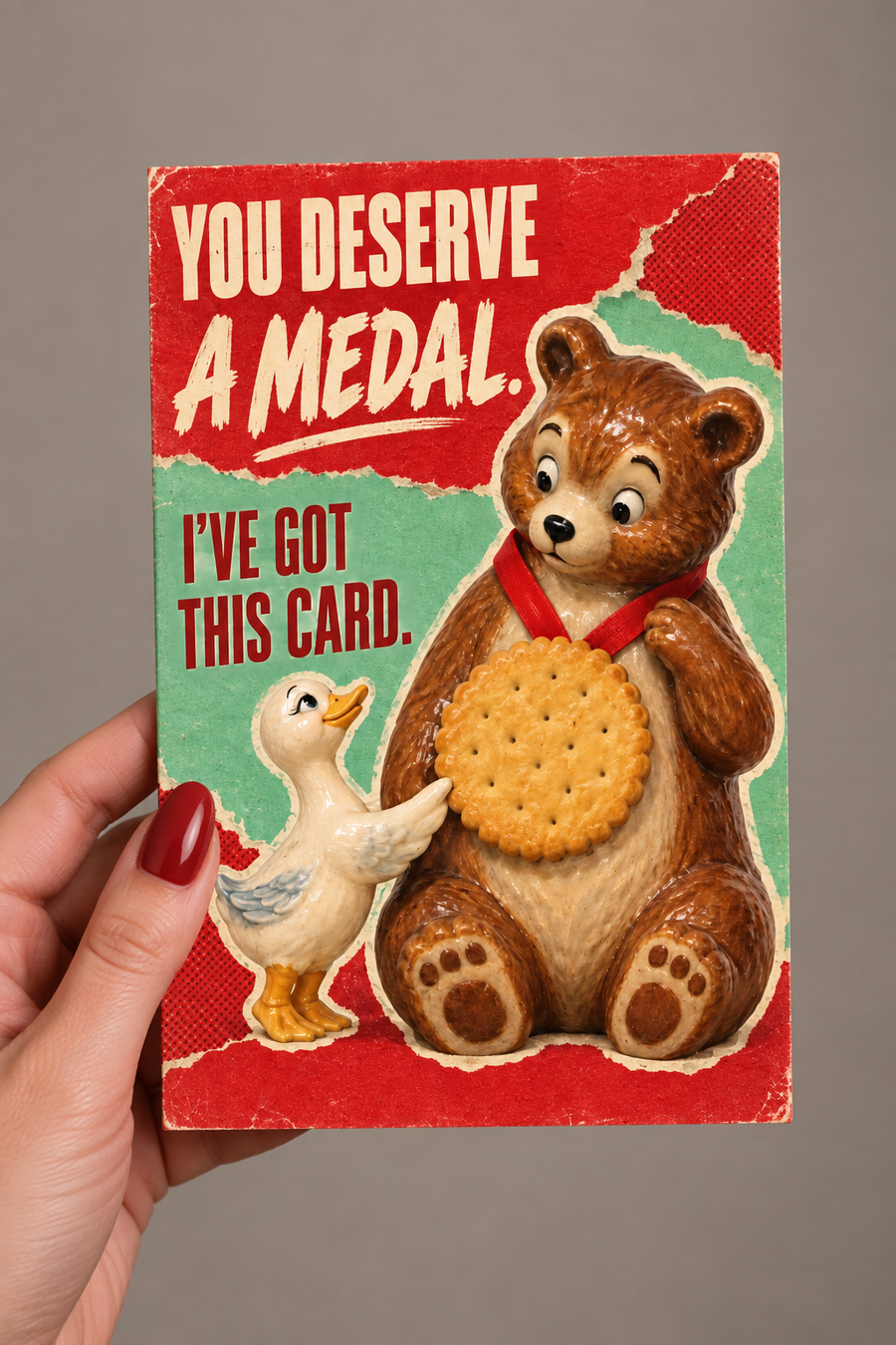 You Deserve a Medal. I've Got This Card Greeting Card