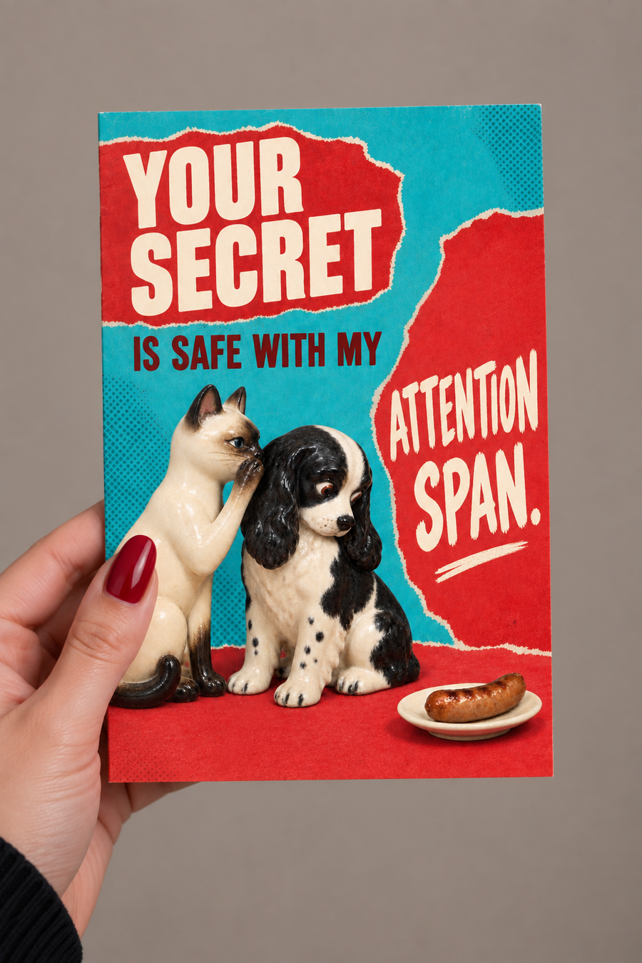 Your Secret Is Safe With My Attention Span Greeting Card