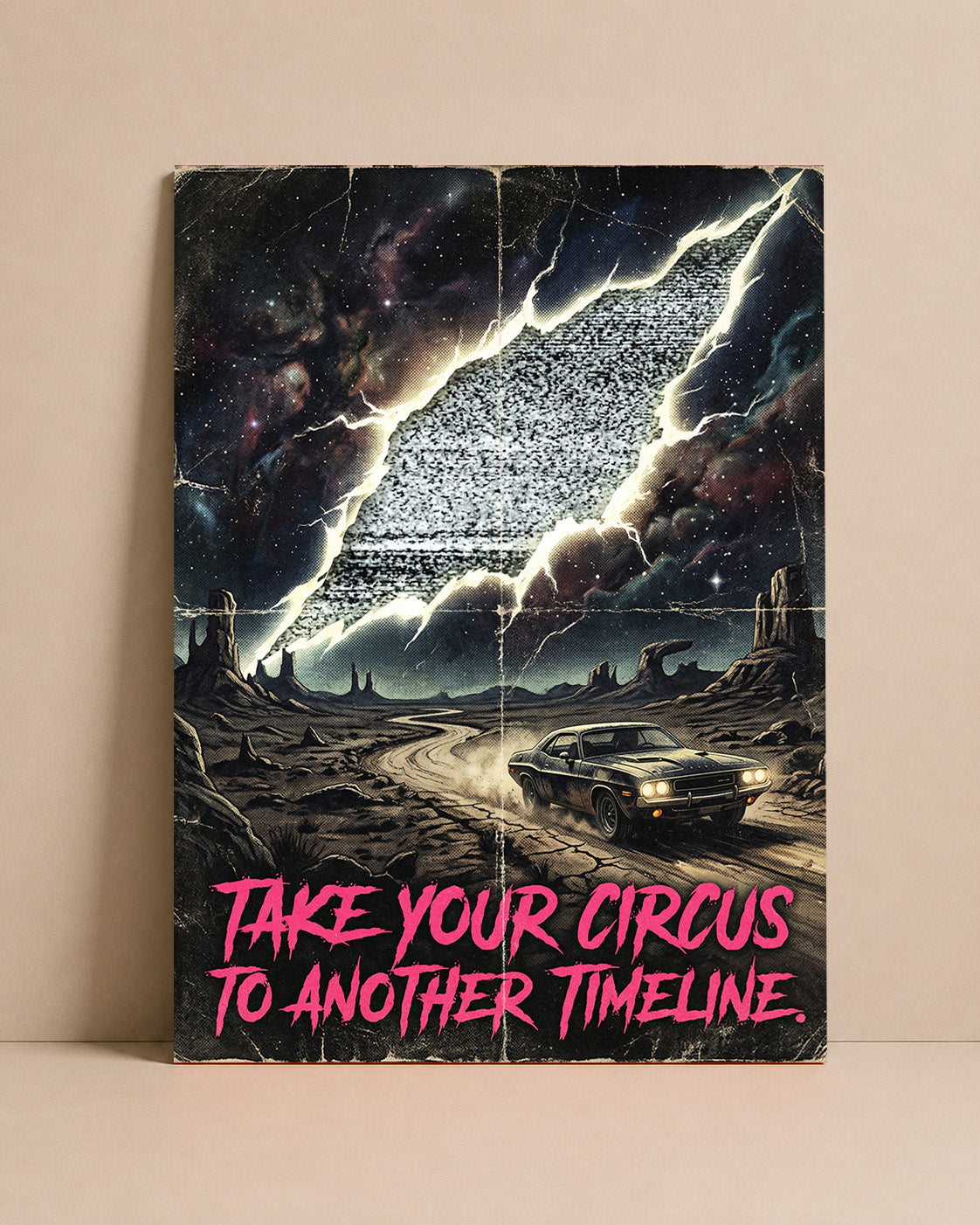 Take Your Circus to Another Timeline Art Print – Retro Sci-Fi Wall Art