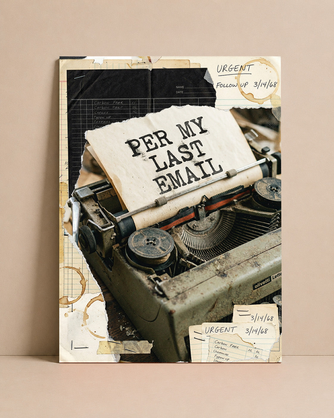 Per My Last Email Art Print – Vintage Office Wall Art
