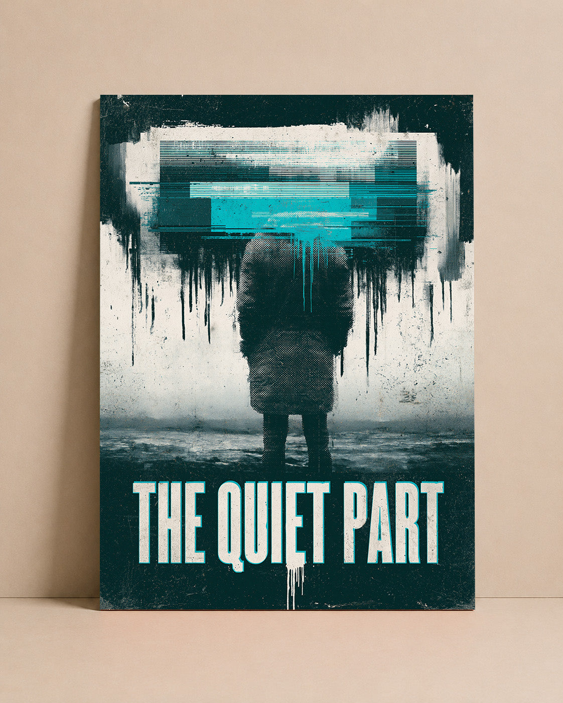 The Quiet Part Art Print – Glitch Portrait Wall Art