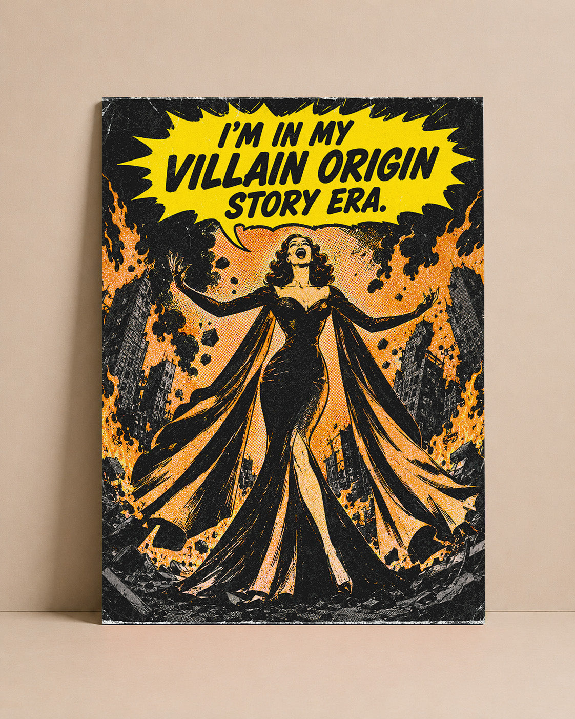 I’m in My Villain Origin Story Era Art Print – Retro Comic Wall Art
