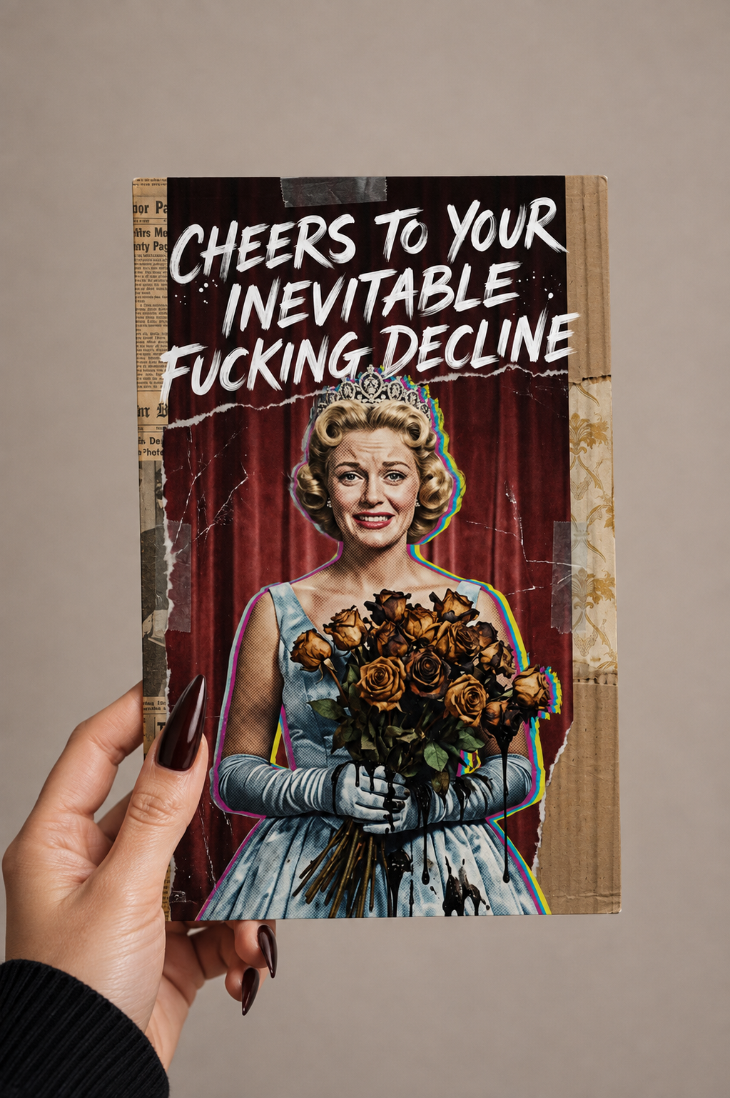 Cheers to Your Inevitable Fucking Decline Greeting Card