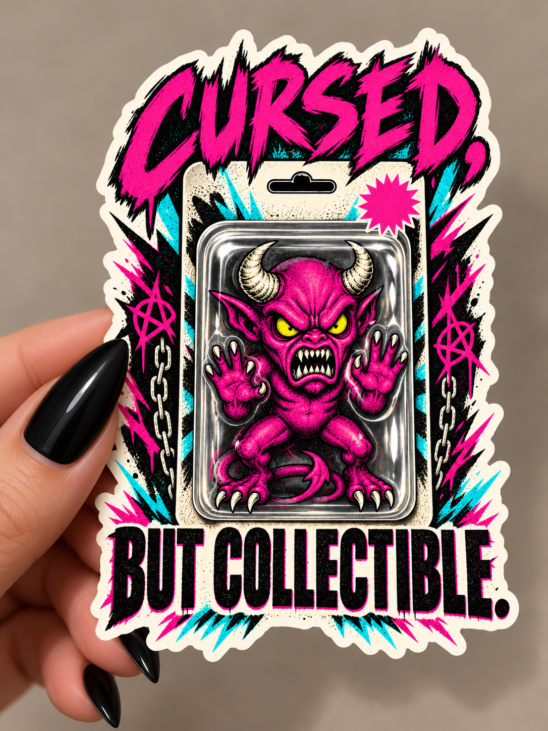 Cursed, But Collectible Sticker