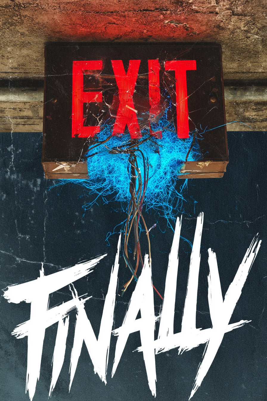 Exit Finally Art Print – Distressed Sign Wall Art