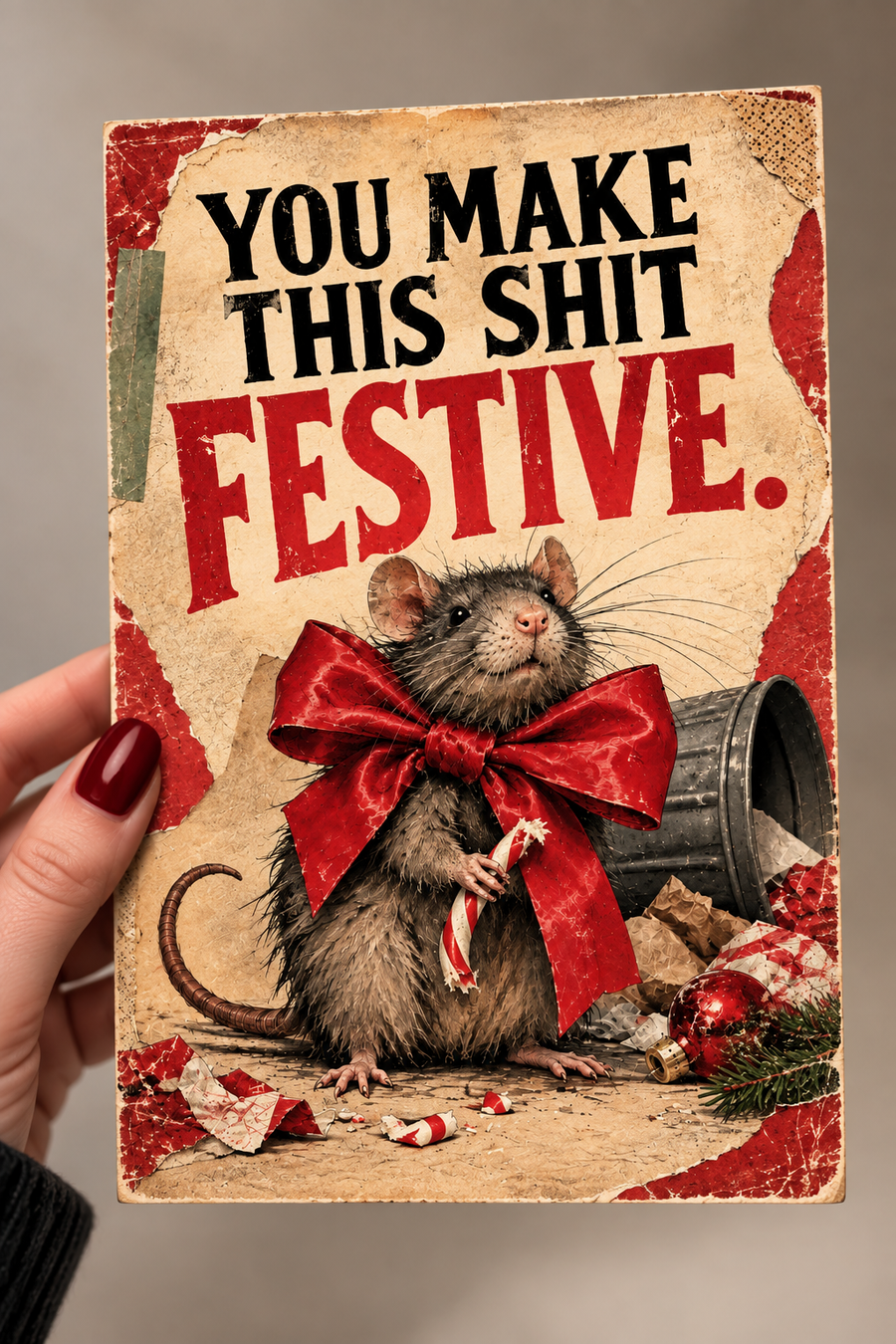You Make This Shit Festive Greeting Card