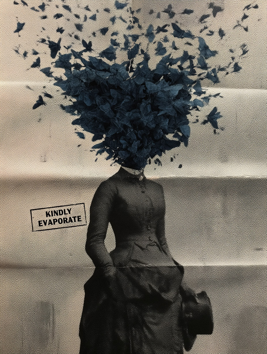 Kindly Evaporate Art Print – Surreal Vintage Collage