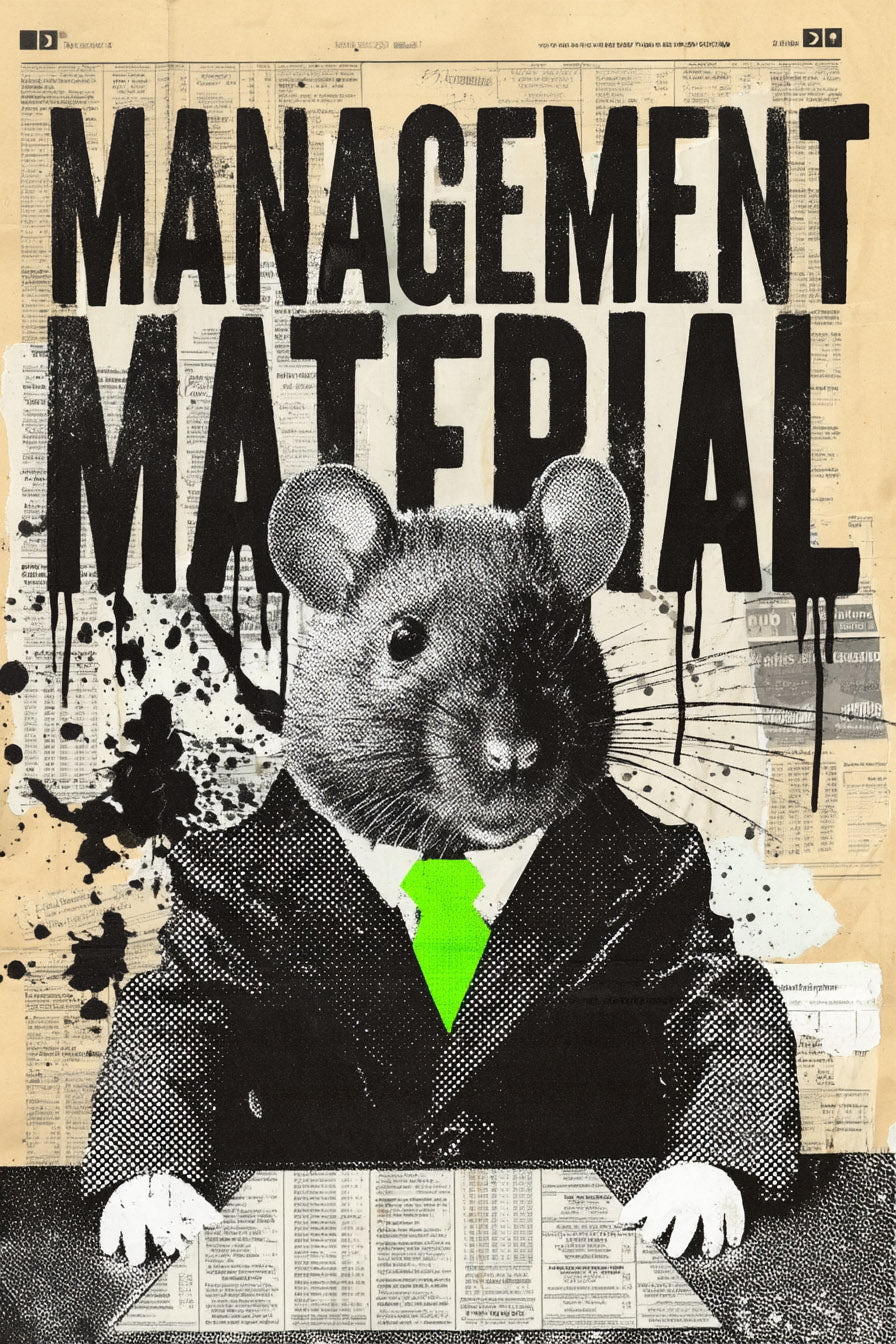 Management Material Art Print – Corporate Rat Wall Art