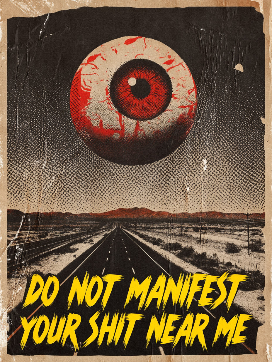 Do Not Manifest Your Shit Near Me Art Print – Surreal Eye Art