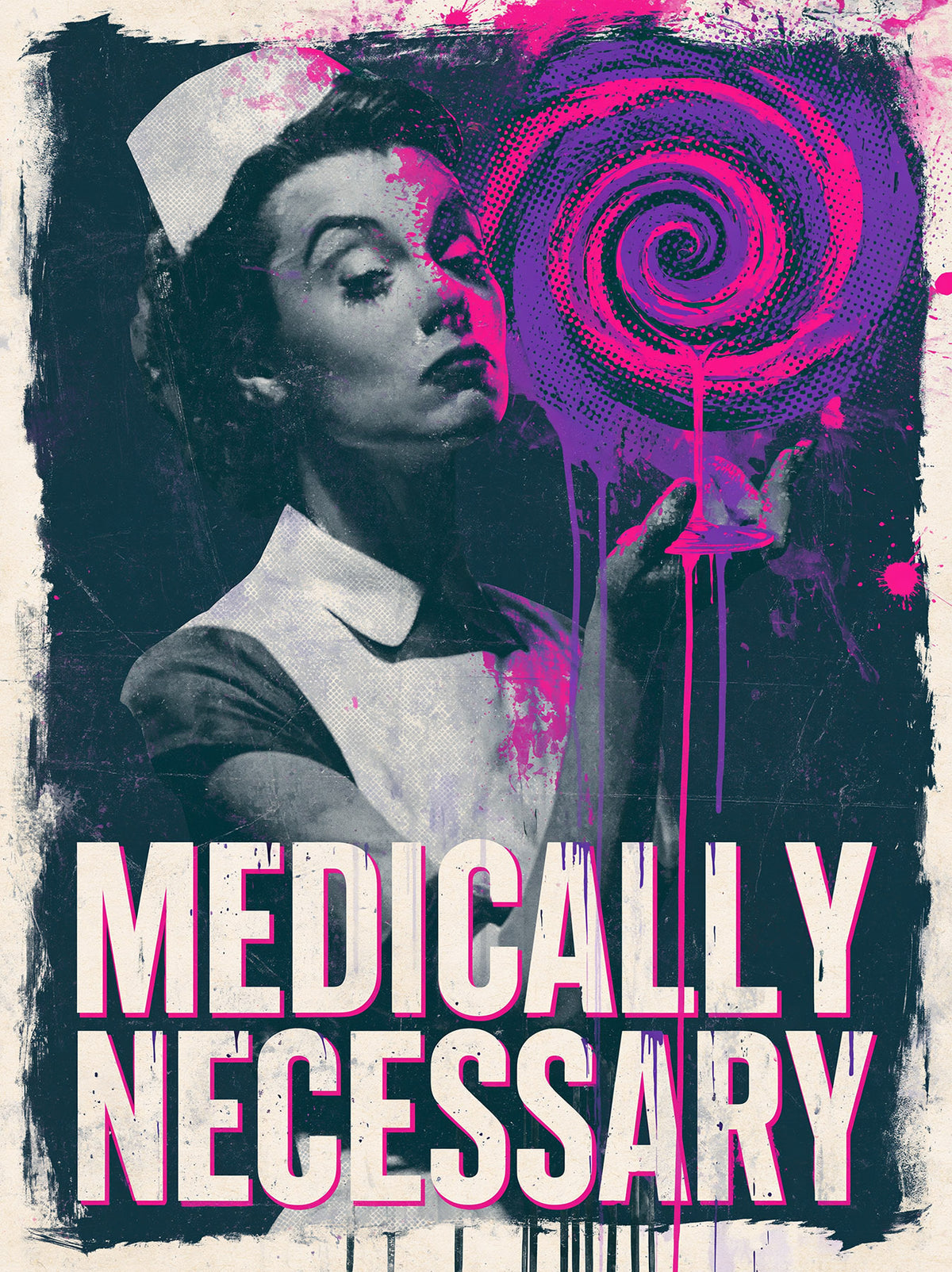 Medically Necessary Art Print – Retro Pop Woman Wall Art