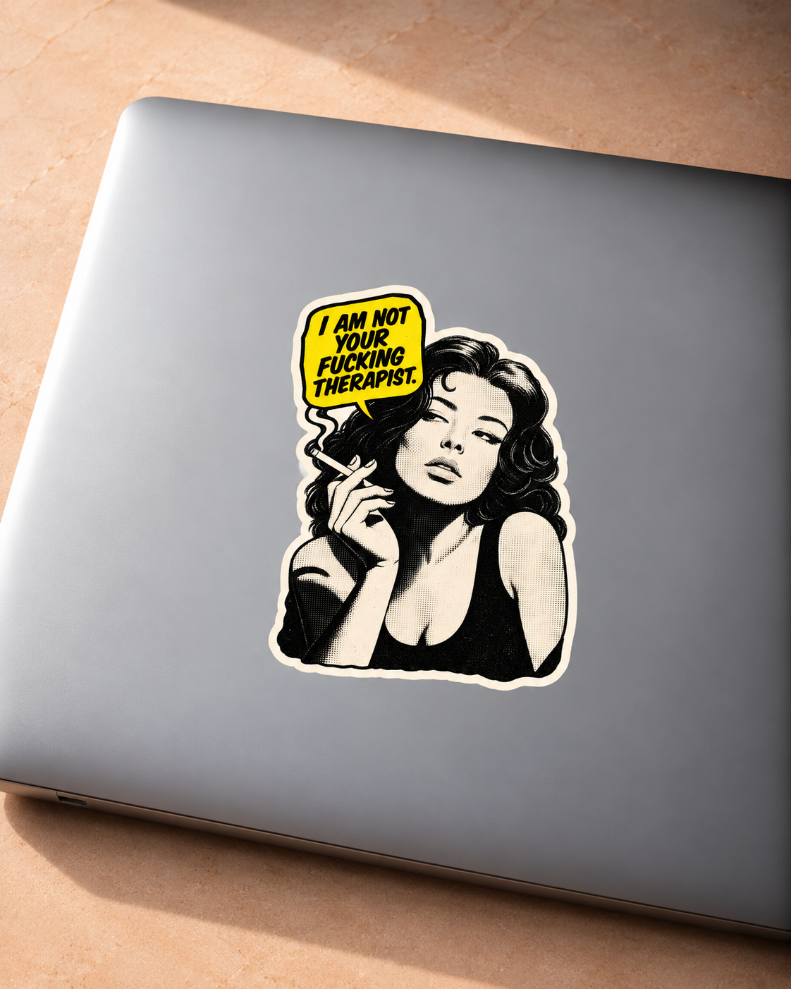 I Am Not Your Fucking Therapist Sticker – Boundary Humor Die-Cut Sticker