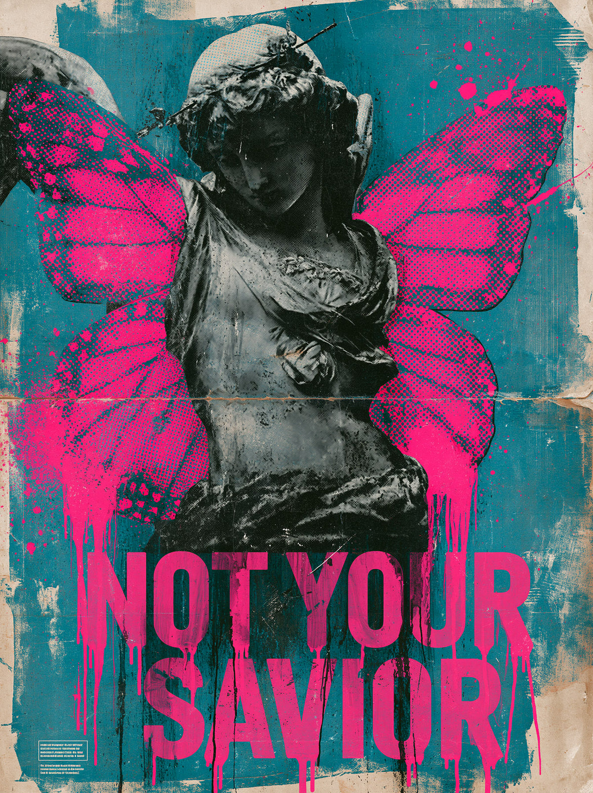 Not Your Savior Art Print – Punk Goddess Wall Art