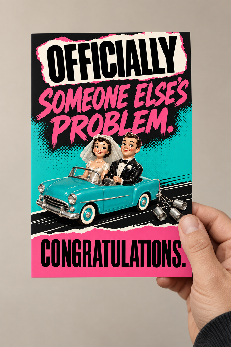 Officially Someone Else's Problem. Congratulations Greeting Card
