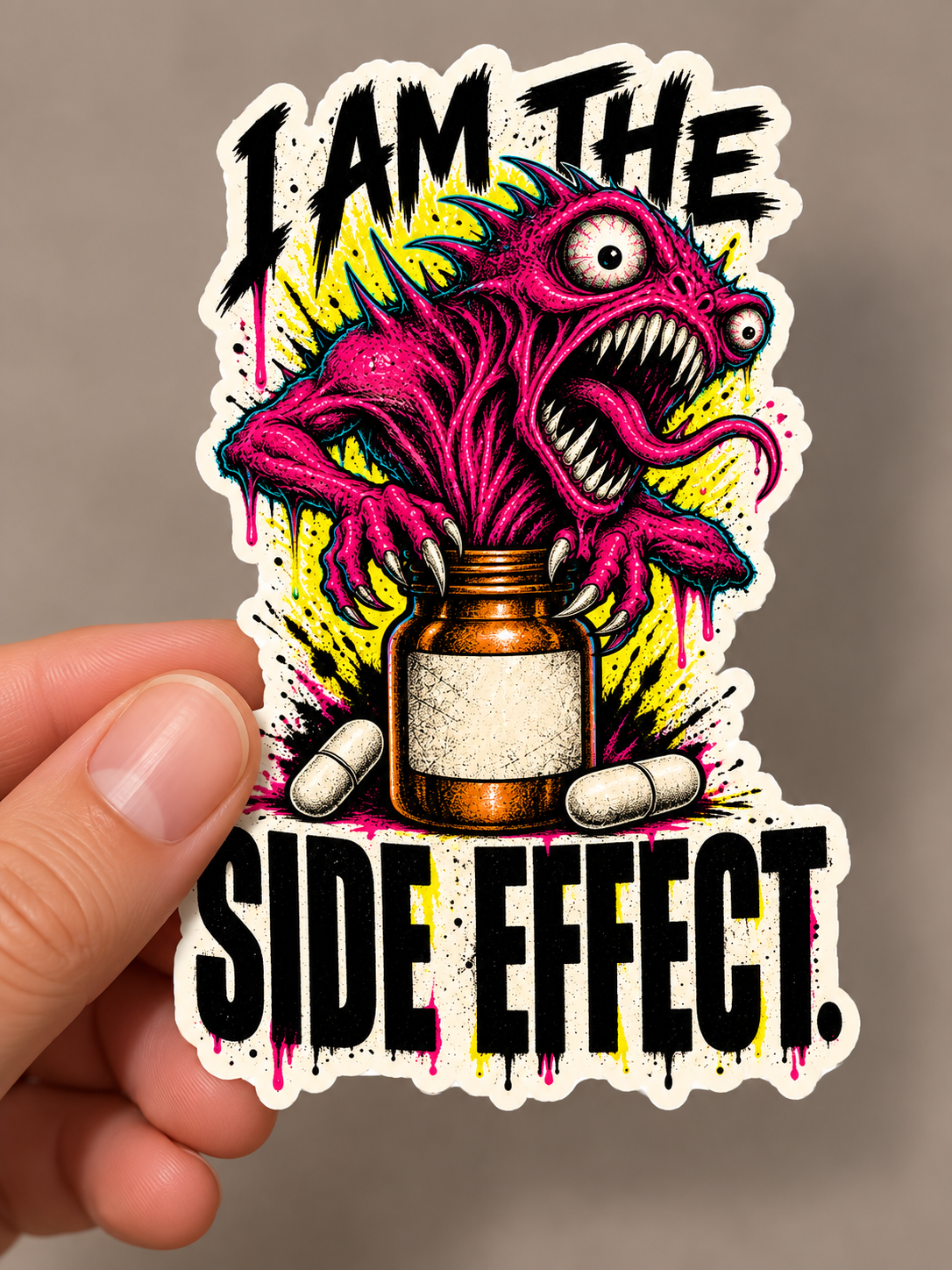 I Am the Side Effect Sticker