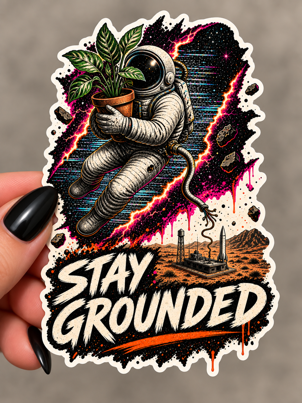 Stay Grounded Sticker