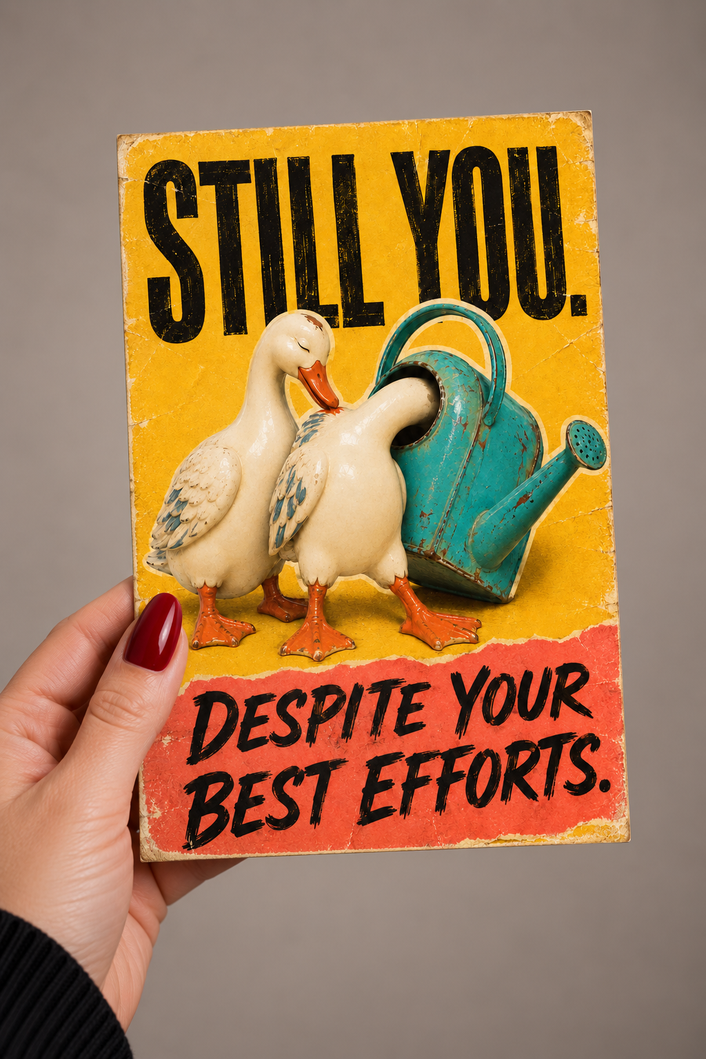 Still You. Despite Your Best Efforts Greeting Card