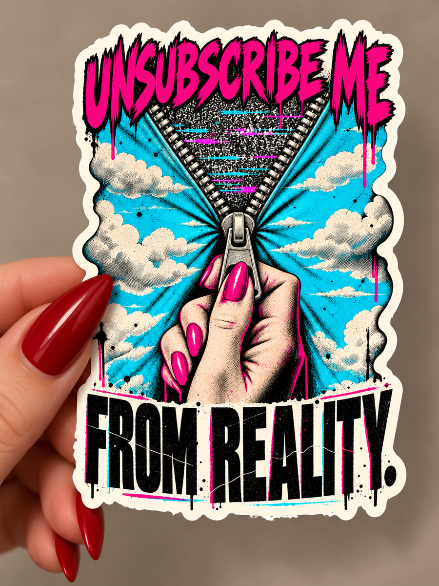 Unsubscribe Me From Reality Sticker