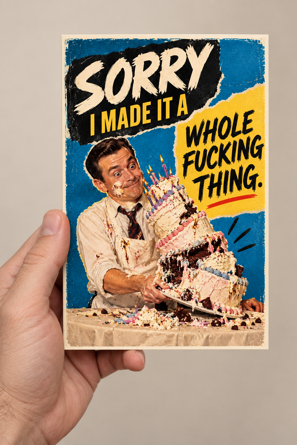 Sorry I Made It a Whole Fucking Thing Greeting Card